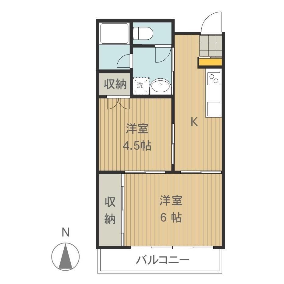 東京都三鷹市下連雀2丁目のマンションの間取