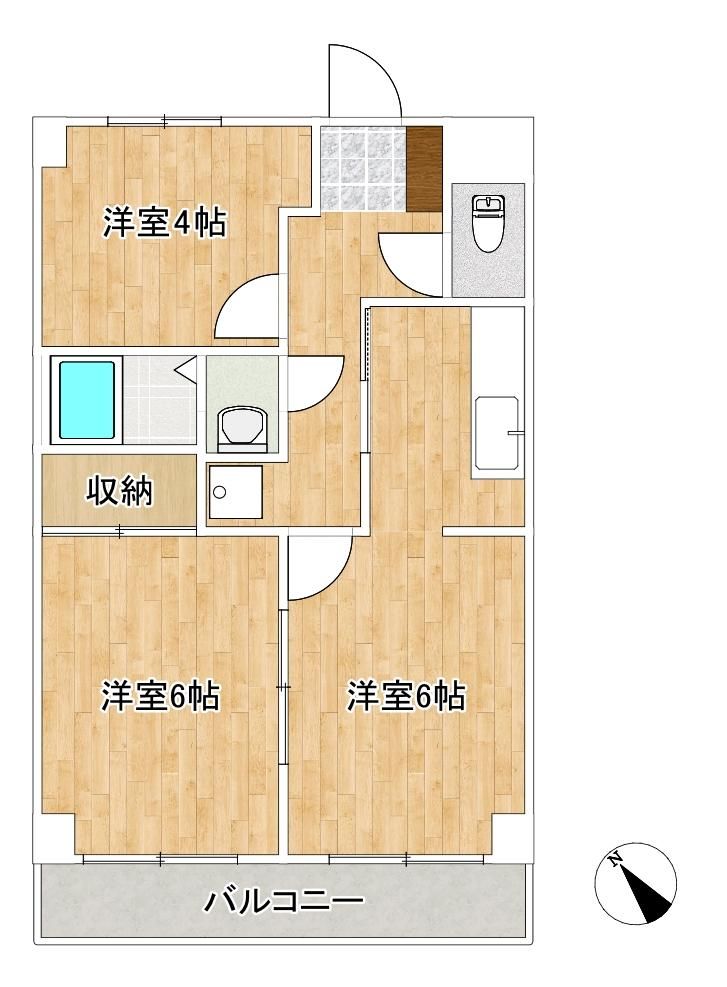 神奈川県座間市相模が丘1丁目のマンションの間取