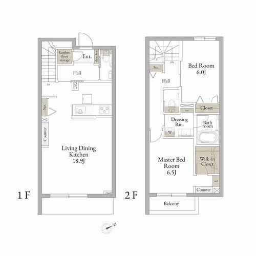 東京都武蔵野市吉祥寺南町1丁目のアパートの間取