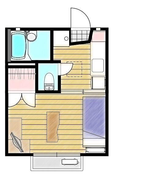 東京都三鷹市牟礼2丁目のアパートの間取