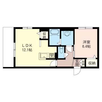 東京都武蔵野市西久保2丁目のマンションの間取