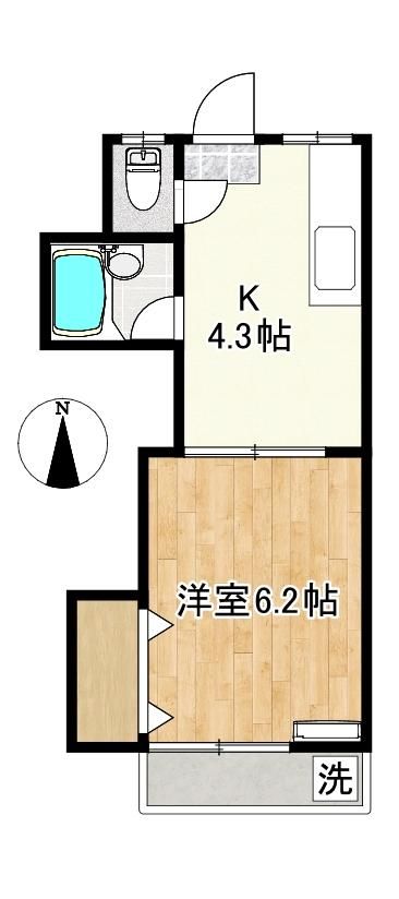 東京都三鷹市下連雀3丁目のアパートの間取