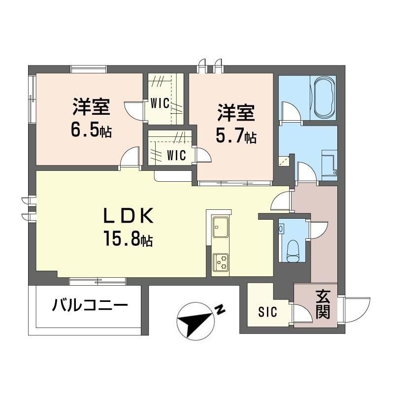 東京都武蔵野市関前のアパートの間取