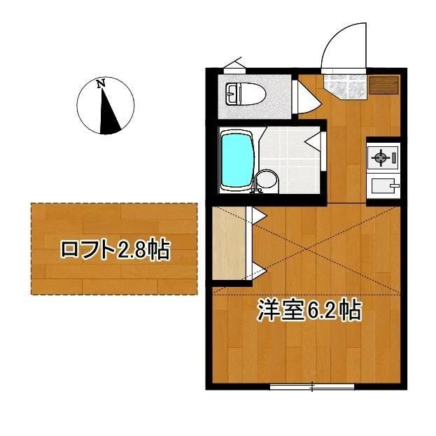 東京都三鷹市下連雀4丁目のアパートの間取